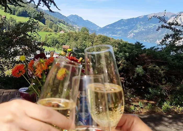 Swiss Mountains, Romantic, Heidiland, And Via Gondola بيت للعطل Quarten