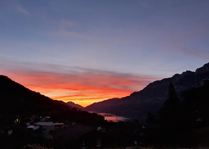 Swiss Mountains, Romantic, Heidiland, And Via Gondola Tatil Evi Quarten