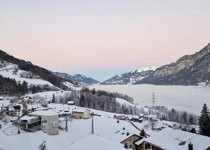 度假居 Swiss Mountains, Romantic, Heidiland, And Via Gondola Quarten