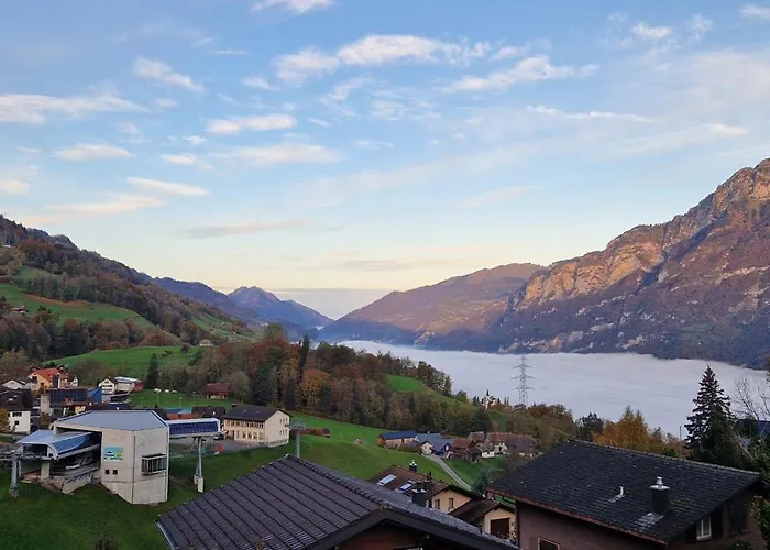 Swiss Mountains, Romantic, Heidiland, And Via Gondola 度假居 Quarten