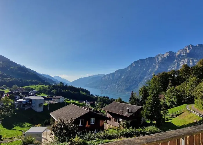 Swiss Mountains, Romantic, Heidiland, And Via Gondola 度假居 Quarten