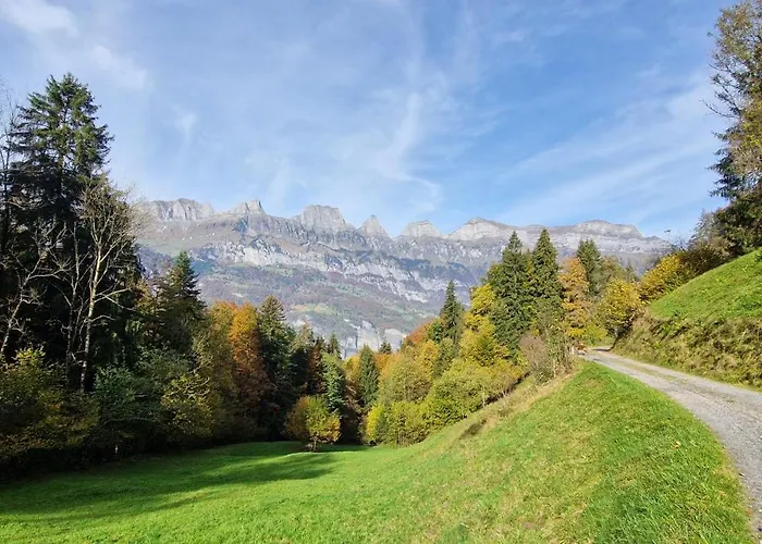 Swiss Mountains, Romantic, Heidiland, And Via Gondola