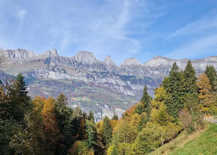 Swiss Mountains, Romantic, Heidiland, And Via Gondola