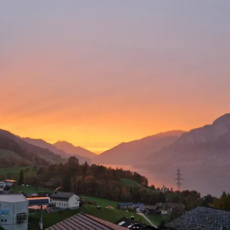 Swiss Mountains, Romantic, Heidiland, And Via Gondola 度假居