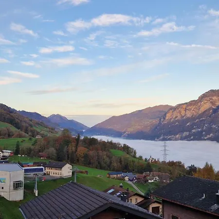 Swiss Mountains, Romantic, Heidiland, And Via Gondola 度假居 Quarten
